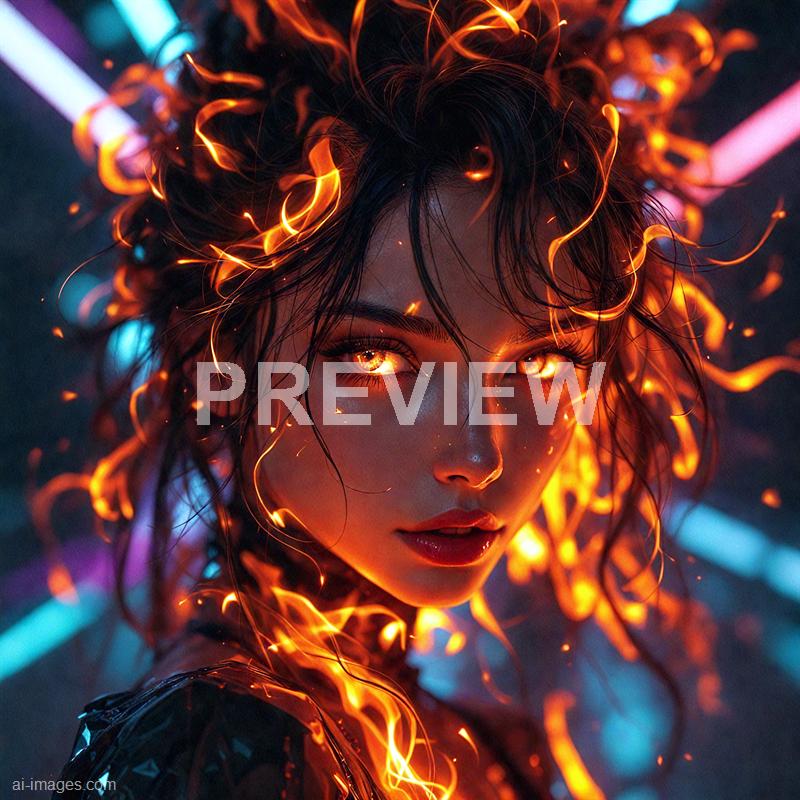 4584 - a-girl-with-glowing-eyes-and-hair-made-of-dancing-fla_250421101722_Filename Text 2_04268_Filename Text 3